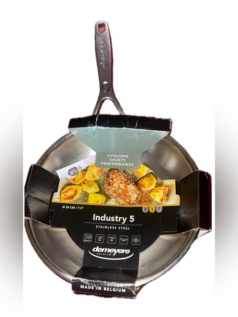 Demeyere Industry 5 Stainless Steel Frying Pan – 20cm / 7.9”